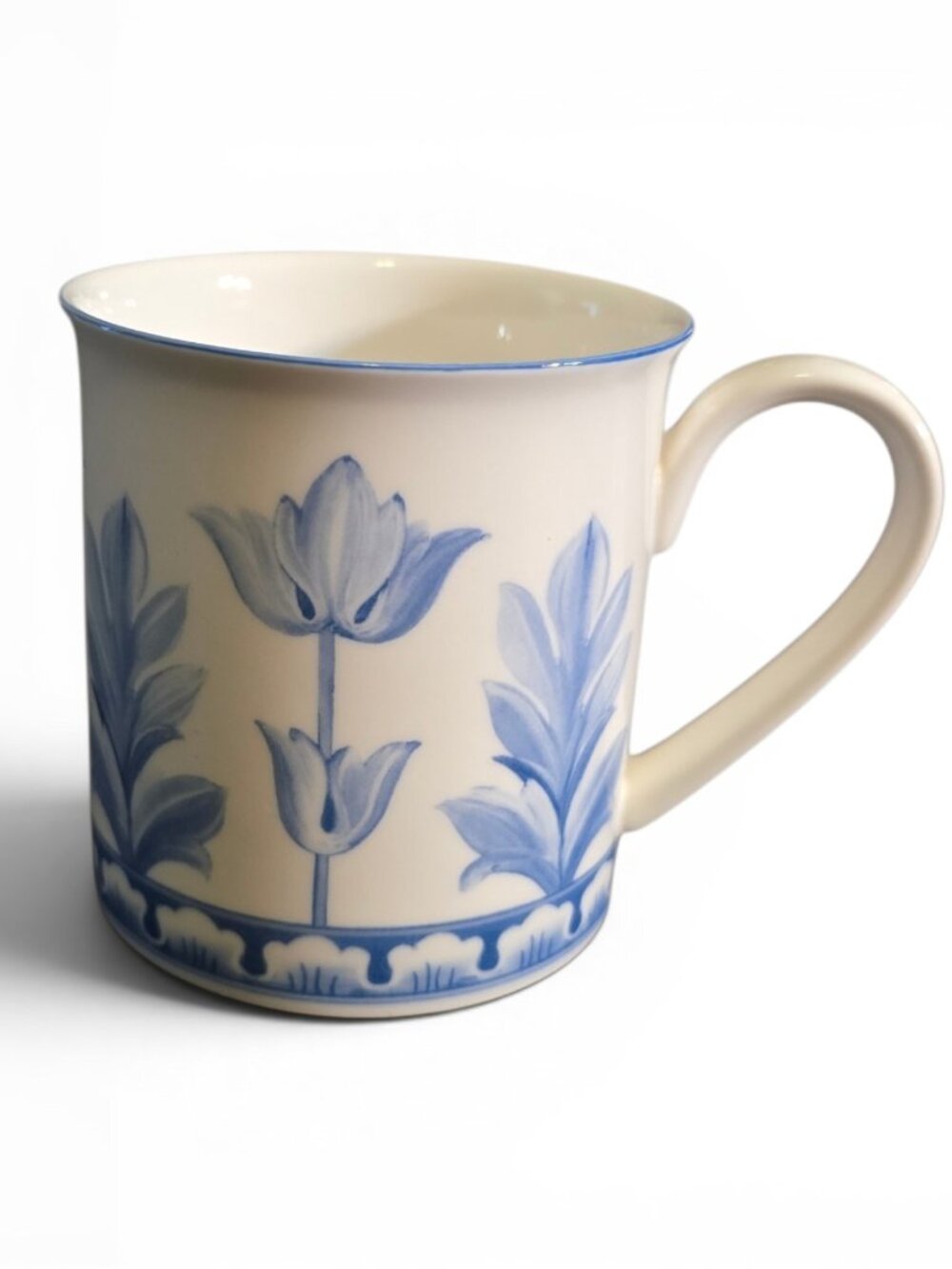 Villeroy & Boch Casa Azul Mug Blue White Floral Tulip Porcelain Coffee Cup